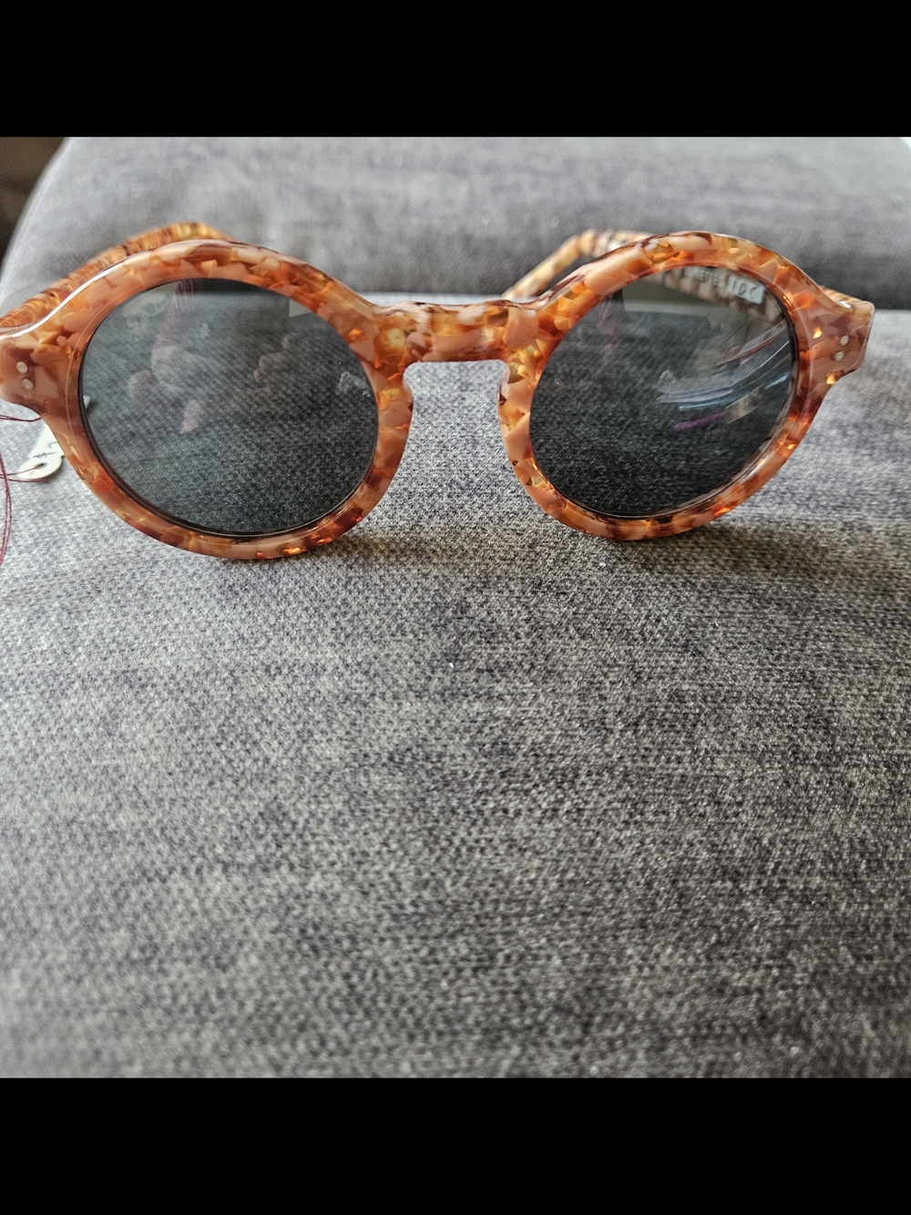 French Round Tortoiseshell Sunglasses - Brown/Amber
